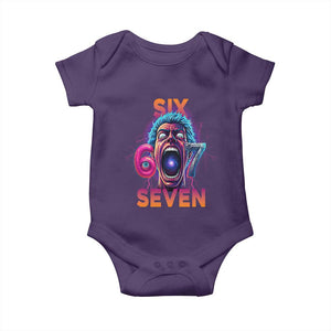 Mason 67 Chaos Edition Baby Onesie Psychedelic Screaming Six Seven Meme TS02 Purple Print Your Wear