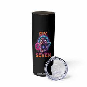 Mason 67 Chaos Edition Skinny Tumbler Psychedelic Screaming Six Seven Meme TS02 Print Your Wear