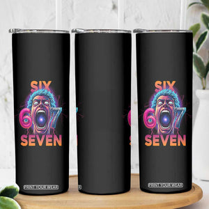 Mason 67 Chaos Edition Skinny Tumbler Psychedelic Screaming Six Seven Meme TS02 Print Your Wear