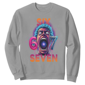 Mason 67 Chaos Edition Sweatshirt Psychedelic Screaming Six Seven Meme TS02 Sport Gray Print Your Wear