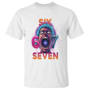 Mason 67 Chaos Edition T Shirt Psychedelic Screaming Six Seven Meme TS02 White Print Your Wear
