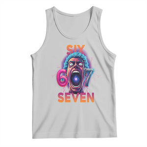 Mason 67 Chaos Edition Tank Top Psychedelic Screaming Six Seven Meme TS02 Ash Print Your Wear