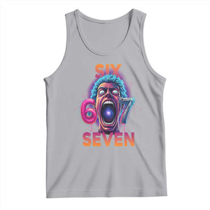 Mason 67 Chaos Edition Tank Top Psychedelic Screaming Six Seven Meme TS02 Athletic Heather Print Your Wear