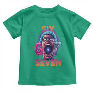 Mason 67 Chaos Edition Toddler T Shirt Psychedelic Screaming Six Seven Meme TS02 Irish Green Print Your Wear
