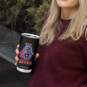 Mason 67 Chaos Edition Tumbler Cup Psychedelic Screaming Six Seven Meme TS02 Print Your Wear