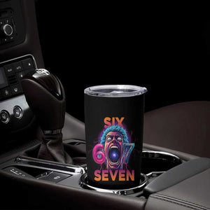 Mason 67 Chaos Edition Tumbler Cup Psychedelic Screaming Six Seven Meme TS02 Print Your Wear