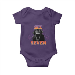 Mason 67 Kid Meme Baby Onesie Devil Edit Viral Six Seven Scream TS02 Purple Print Your Wear