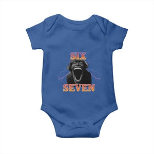 Mason 67 Kid Meme Baby Onesie Devil Edit Viral Six Seven Scream TS02 Royal Blue Print Your Wear