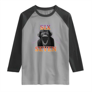 Mason 67 Kid Meme Raglan Shirt Devil Edit Viral Six Seven Scream TS02 Sport Gray Black Print Your Wear