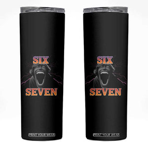 Mason 67 Kid Meme Skinny Tumbler Devil Edit Viral Six Seven Scream TS02 Black Print Your Wear
