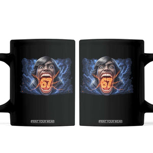 Screaming Mason 67 Kid Meme Coffee Mug Six Seven Viral Devil Transformation Horror Edit TS02 Black Print Your Wear