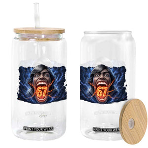 Screaming Mason 67 Kid Meme Glass Can Six Seven Viral Devil Transformation Horror Edit TS02 Print Your Wear