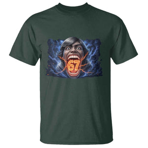 Screaming Mason 67 Kid Meme T Shirt Six Seven Viral Devil Transformation Horror Edit TS02 Dark Forest Green Print Your Wear