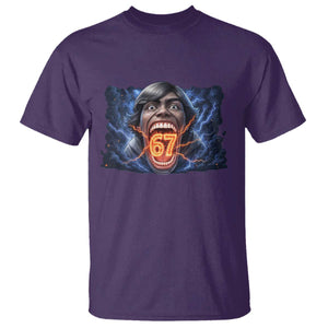Screaming Mason 67 Kid Meme T Shirt Six Seven Viral Devil Transformation Horror Edit TS02 Purple Print Your Wear