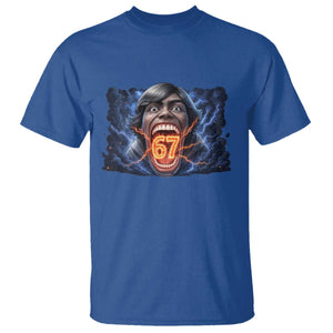 Screaming Mason 67 Kid Meme T Shirt Six Seven Viral Devil Transformation Horror Edit TS02 Royal Blue Print Your Wear