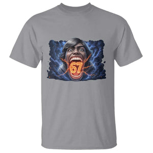 Screaming Mason 67 Kid Meme T Shirt Six Seven Viral Devil Transformation Horror Edit TS02 Sport Gray Print Your Wear