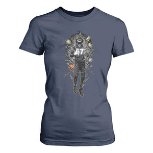 Mason 67 Energy Overload T Shirt For Women Six Seven Meme Lightning Horror Devil Edit TS02 Navy Print Your Wear