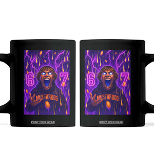 Mason 67 Meme Graphic Coffee Mug Glowing Eyes Devil Edit 6 7 Viral Six Seven Scream TS02 Black Print Your Wear
