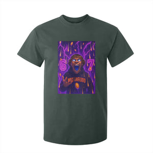 Mason 67 Meme Graphic T Shirt For Kid Glowing Eyes Devil Edit 6 7 Viral Six Seven Scream TS02 Dark Forest Green Print Your Wear