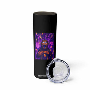 Mason 67 Meme Graphic Skinny Tumbler Glowing Eyes Devil Edit 6 7 Viral Six Seven Scream TS02 Print Your Wear