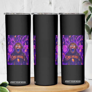 Mason 67 Meme Graphic Skinny Tumbler Glowing Eyes Devil Edit 6 7 Viral Six Seven Scream TS02 Print Your Wear