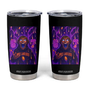 Mason 67 Meme Graphic Tumbler Cup Glowing Eyes Devil Edit 6 7 Viral Six Seven Scream TS02 Black Print Your Wear