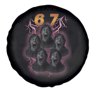 Mason 6 7 Meme Graphic Spare Tire Cover Six Seven 67 Meme Horror Edit Bootleg TS02 Print Your Wear