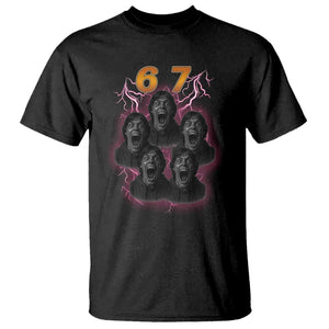 Mason 6 7 Meme Graphic T Shirt Six Seven 67 Meme Horror Edit Bootleg TS02 Black Print Your Wear