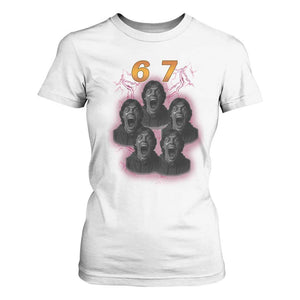 Mason 6 7 Meme Graphic T Shirt For Women Six Seven 67 Meme Horror Edit Bootleg TS02 White Print Your Wear