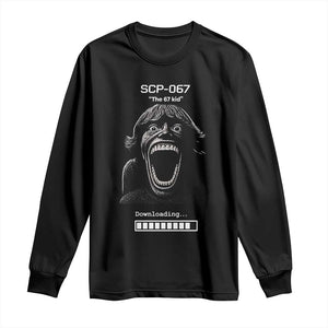 SCP 67 Mason The 6 7 Kid Meme Long Sleeve Shirt Six Seven Boy Horror Edit TS02 Black Print Your Wear