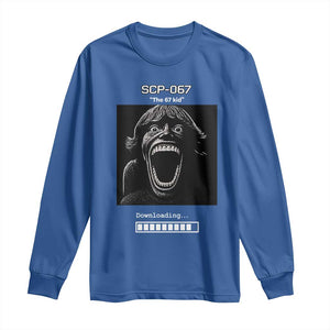 SCP 67 Mason The 6 7 Kid Meme Long Sleeve Shirt Six Seven Boy Horror Edit TS02 Royal Blue Print Your Wear