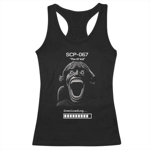 SCP 67 Mason The 6 7 Kid Meme Racerback Tank Top Six Seven Boy Horror Edit TS02 Black Print Your Wear