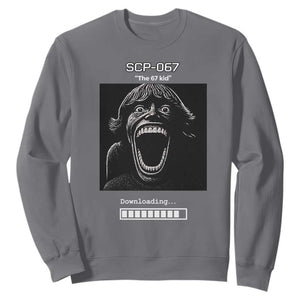 SCP 67 Mason The 6 7 Kid Meme Sweatshirt Six Seven Boy Horror Edit TS02 Charcoal Print Your Wear