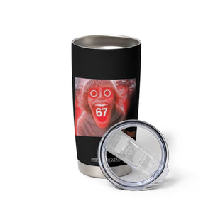 67 Mason Kid Glitchcore Graphic Tumbler Cup Screaming Boy Six Seven Viral Meme Devil Edit TS02 Print Your Wear