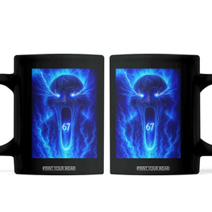 Six Seven Energy Overload Graphic Coffee Mug 67 Mason Kid Analog Horror Meme TS02 Black Print Your Wear
