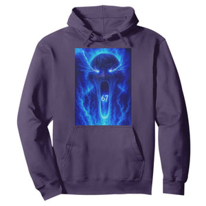 Six Seven Energy Overload Graphic Hoodie 67 Mason Kid Analog Horror Meme TS02 Purple Print Your Wear