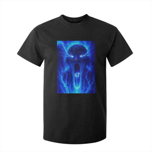 Six Seven Energy Overload Graphic T Shirt For Kid 67 Mason Kid Analog Horror Meme TS02 Black Print Your Wear