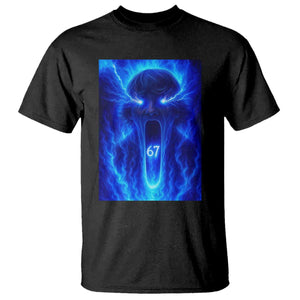 Six Seven Energy Overload Graphic T Shirt 67 Mason Kid Analog Horror Meme TS02 Black Print Your Wear