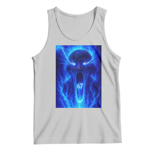 Six Seven Energy Overload Graphic Tank Top 67 Mason Kid Analog Horror Meme TS02 Ash Print Your Wear