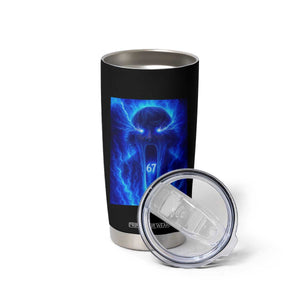 Six Seven Energy Overload Graphic Tumbler Cup 67 Mason Kid Analog Horror Meme TS02 Print Your Wear