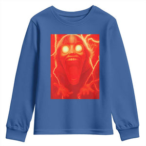 Mason 67 Devil Edit Graphic Youth Sweatshirt Viral 6 7 Possession Six Seven Meme TS02 Royal Blue Print Your Wear