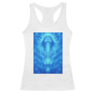 Divine 67 Meme Racerback Tank Top Celestial Mason 6 7 Spiritual Six Seven Angelcore TS02 White Print Your Wear