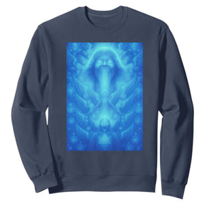 Divine 67 Meme Sweatshirt Celestial Mason 6 7 Spiritual Six Seven Angelcore TS02 Navy Print Your Wear