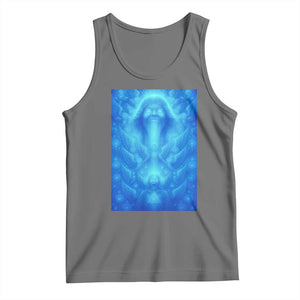 Divine 67 Meme Tank Top Celestial Mason 6 7 Spiritual Six Seven Angelcore TS02 Black Heather Print Your Wear