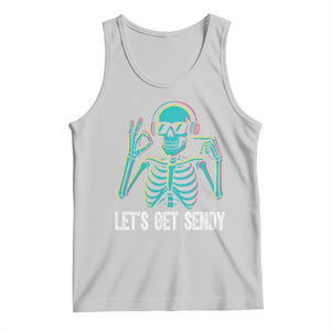 Lets Get Sendy Skeleton Tank Top Full Send Vibes Glowcore TS02 Ash Print Your Wear