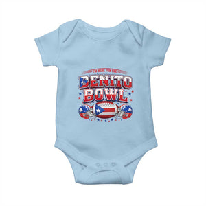 I’m Here for the Benito Bowl Baby Onesie Funny Music Fan Football Game Day TS02 Light Blue Print Your Wear