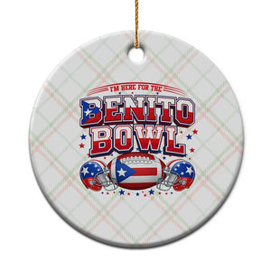 I’m Here for the Benito Bowl Ceramic Ornament Funny Music Fan Football Game Day TS02 1pc Christmas Plaid Print Your Wear