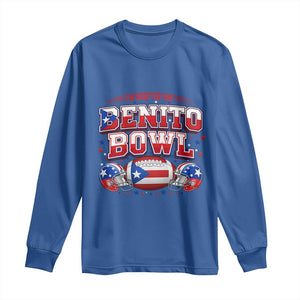 I’m Here for the Benito Bowl Long Sleeve Shirt Funny Music Fan Football Game Day TS02 Royal Blue Print Your Wear