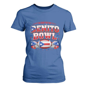 I’m Here for the Benito Bowl T Shirt For Women Funny Music Fan Football Game Day TS02 Royal Blue Print Your Wear