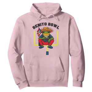 Benito Bowl Coquí Frog Football Hoodie Funny Puerto Rico Flag Game Day Music Fans TS02 Light Pink Print Your Wear